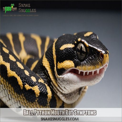 Ball Python Mouth Rot Symptoms