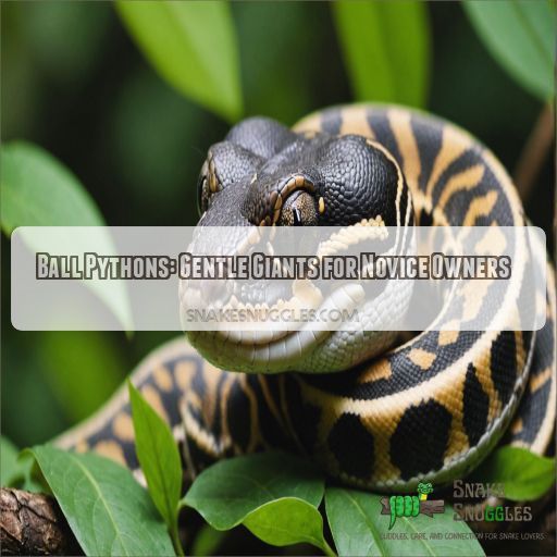 Ball Pythons: Gentle Giants for Novice Owners