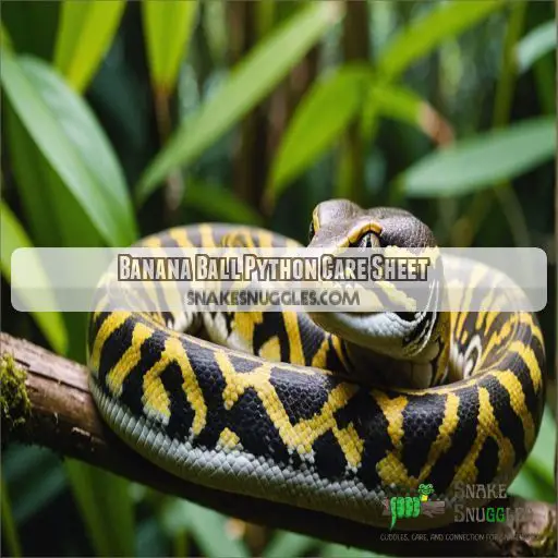 Banana Ball Python Care Sheet