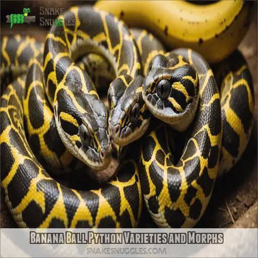 Banana Ball Python Varieties and Morphs