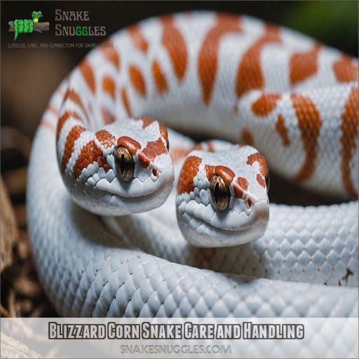 Blizzard Corn Snake Care and Handling