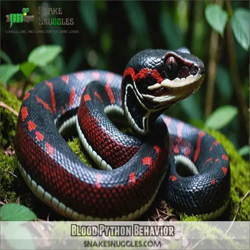 Blood Python Behavior