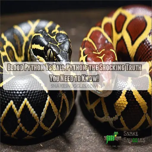 blood python vs ball python