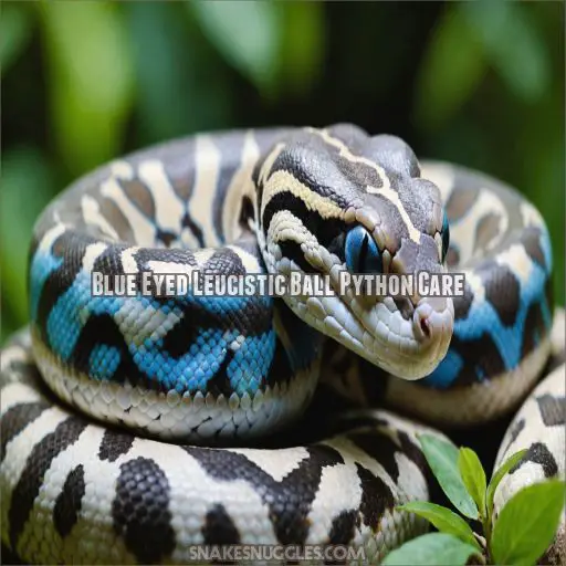 Blue Eyed Leucistic Ball Python Care