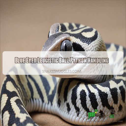 Blue Eyed Leucistic Ball Python Handling