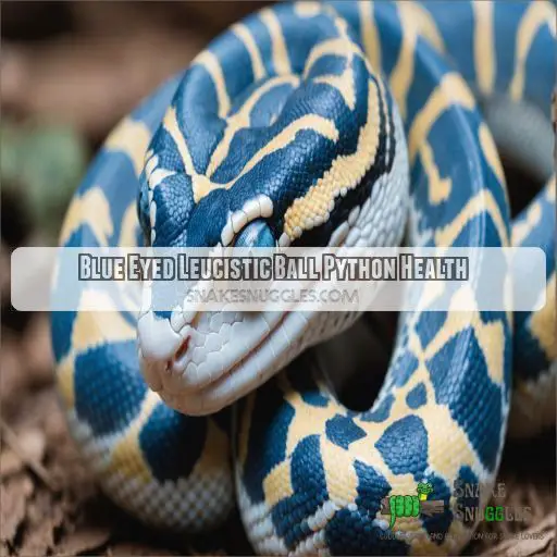 Blue Eyed Leucistic Ball Python Health