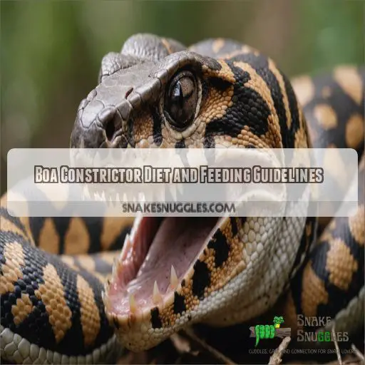 Boa Constrictor Diet and Feeding Guidelines