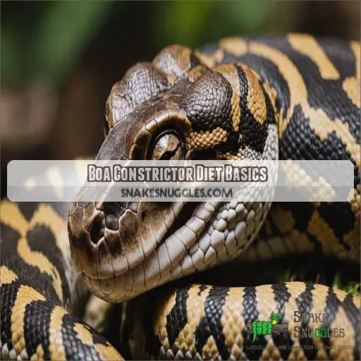 Boa Constrictor Diet Basics