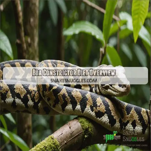 Boa Constrictor Diet Overview