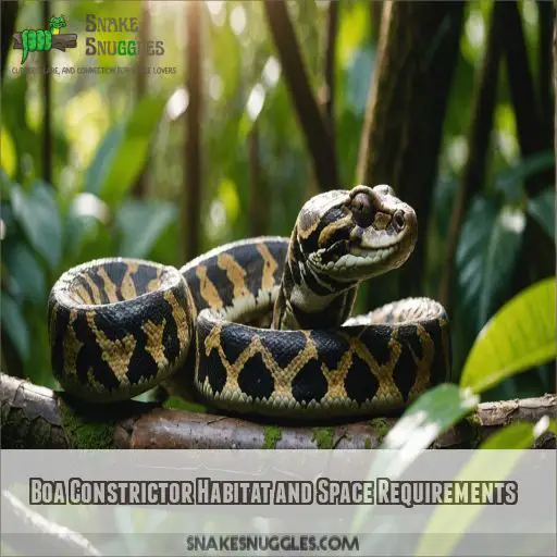 Boa Constrictor Habitat and Space Requirements