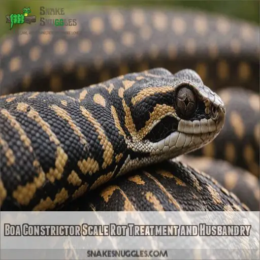 Boa Constrictor Scale Rot Treatment and Husbandry