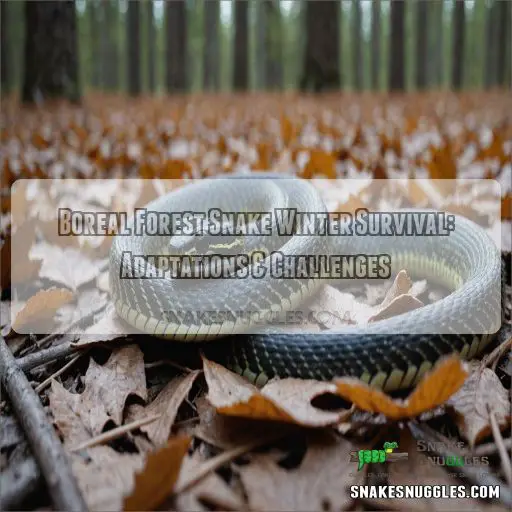 Boreal forest snake winter survival