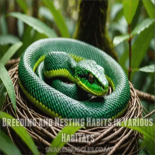 Breeding and Nesting Habits in Various Habitats