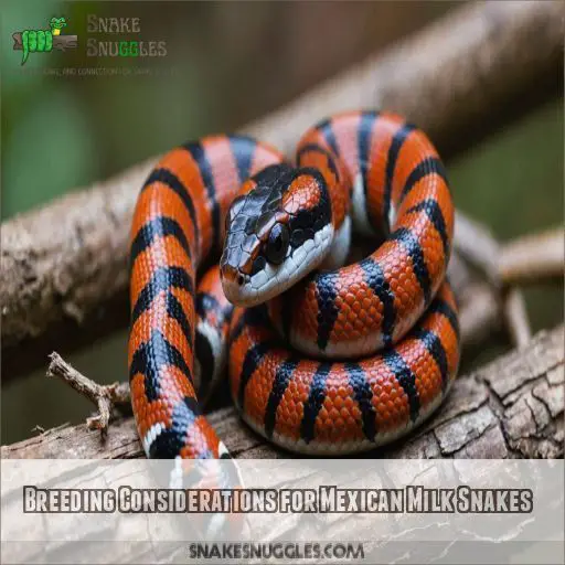 Breeding Considerations for Mexican Milk Snakes