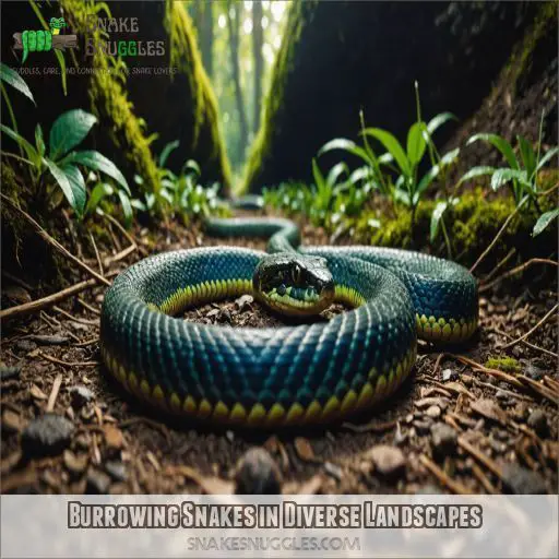 Burrowing Snakes in Diverse Landscapes