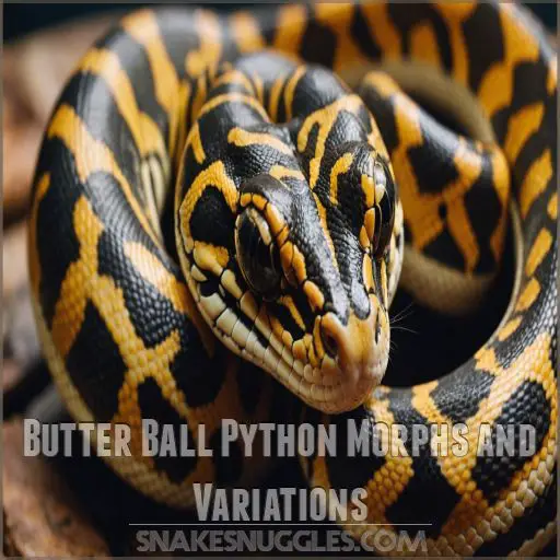 Butter Ball Python Morphs and Variations