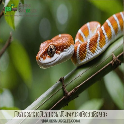 Buying and Owning a Blizzard Corn Snake