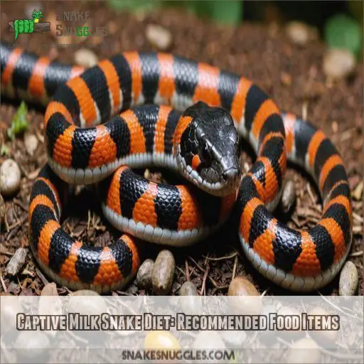 Captive Milk Snake Diet: Recommended Food Items