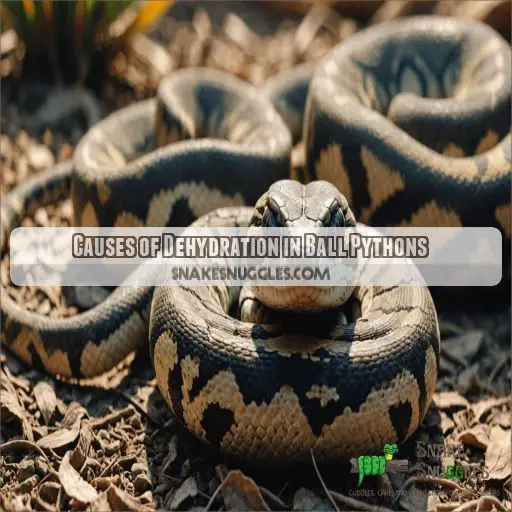 Causes of Dehydration in Ball Pythons