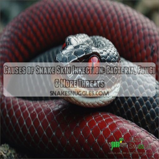 Causes of snake skin infection