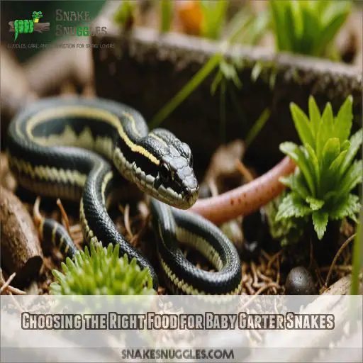 Choosing the Right Food for Baby Garter Snakes