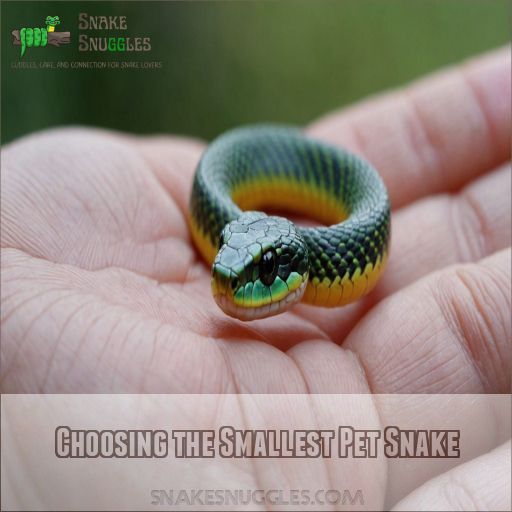 Choosing the Smallest Pet Snake