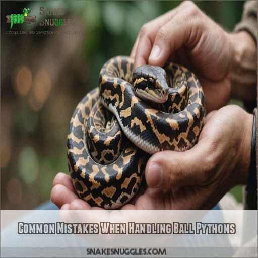 Common Mistakes When Handling Ball Pythons