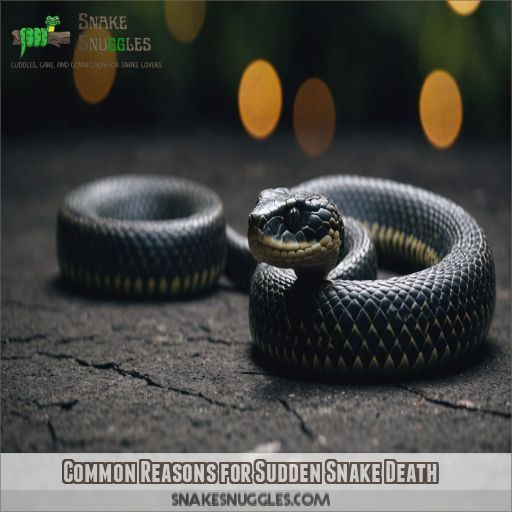 Common Reasons for Sudden Snake Death