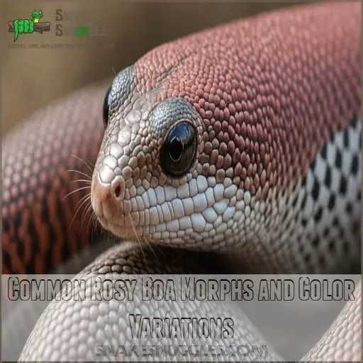 Common Rosy Boa Morphs and Color Variations