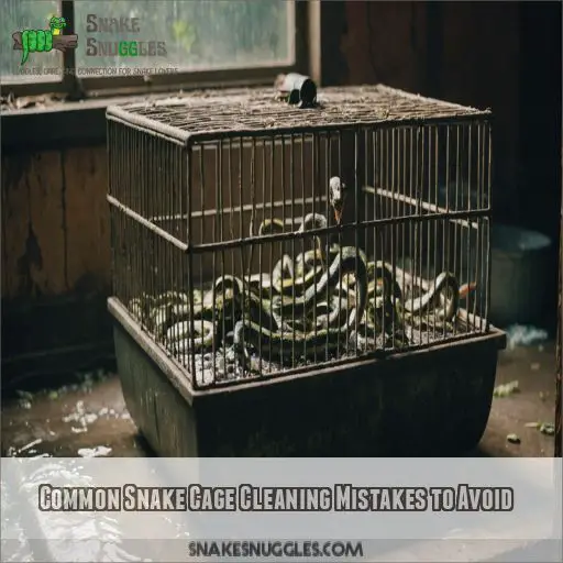 Common Snake Cage Cleaning Mistakes to Avoid