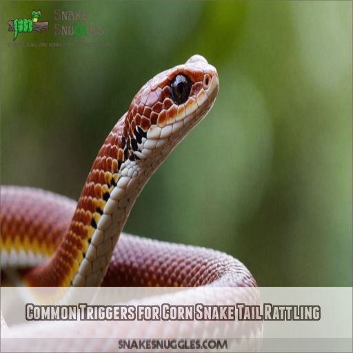 Common Triggers for Corn Snake Tail Rattling