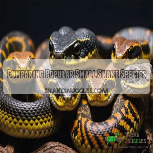 Comparing Popular Small Snake Species