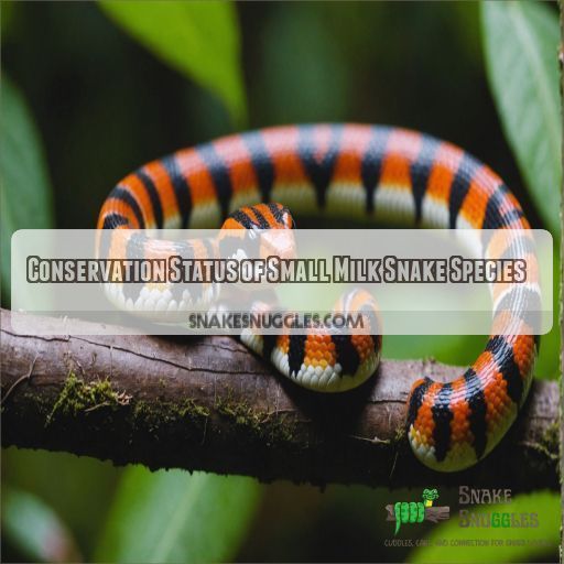 Conservation Status of Small Milk Snake Species