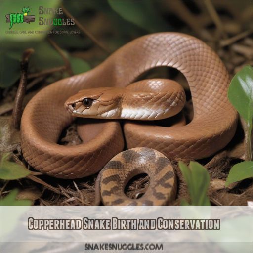 Copperhead Snake Birth and Conservation