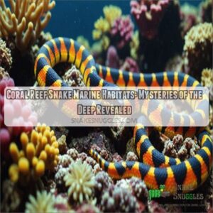 Coral reef snake marine habitats