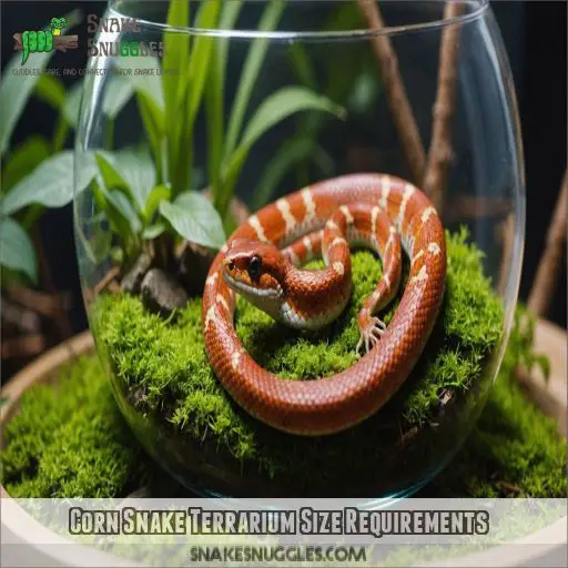 Corn Snake Terrarium Size Requirements