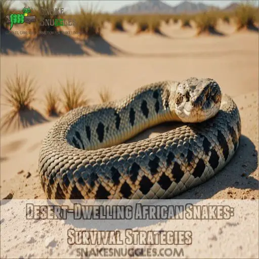 Desert-Dwelling African Snakes: Survival Strategies