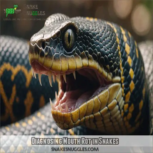 Diagnosing Mouth Rot in Snakes