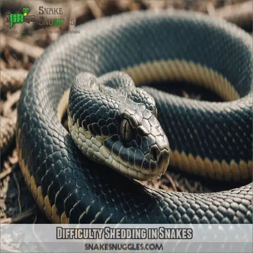 Difficulty Shedding in Snakes