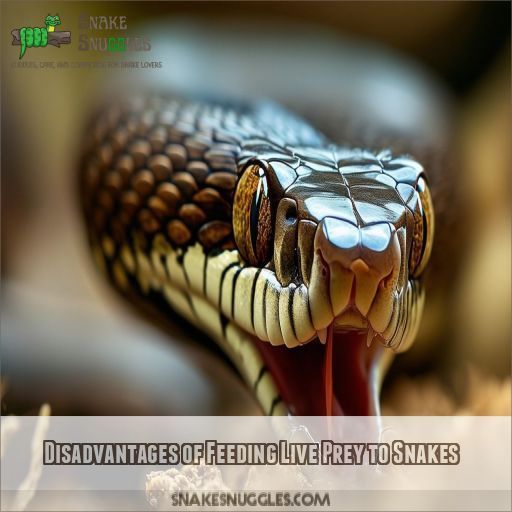 Disadvantages of Feeding Live Prey to Snakes