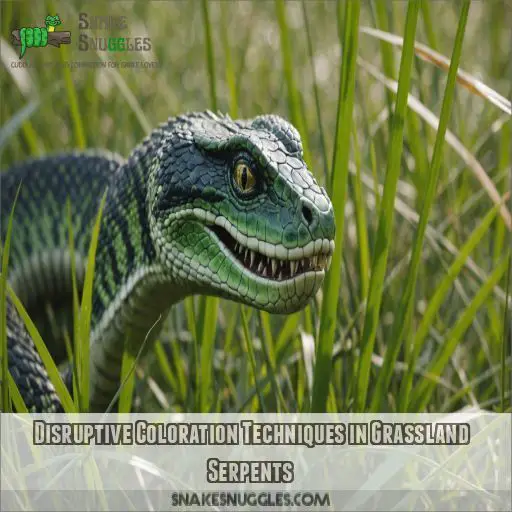 Disruptive Coloration Techniques in Grassland Serpents