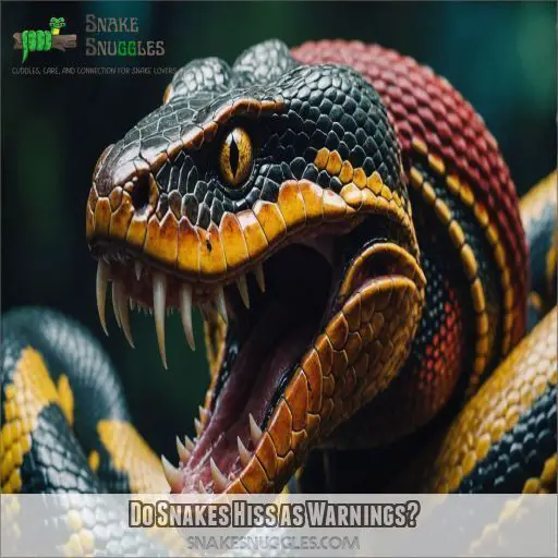 Do Snakes Hiss as Warnings