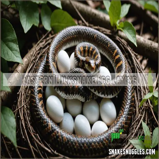 Eastern Milksnake Egg Laying