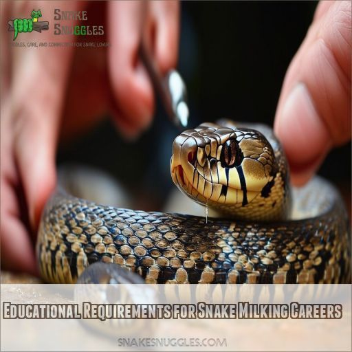 Educational Requirements for Snake Milking Careers