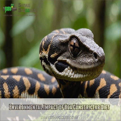 Environmental Impact of Boa Constrictor Diet