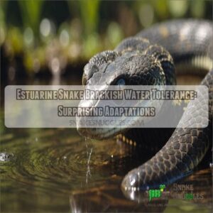 Estuarine snake brackish water tolerance