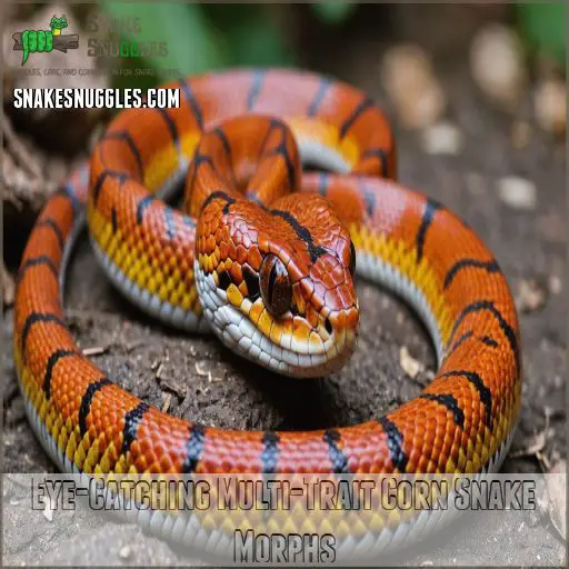 Eye-Catching Multi-Trait Corn Snake Morphs