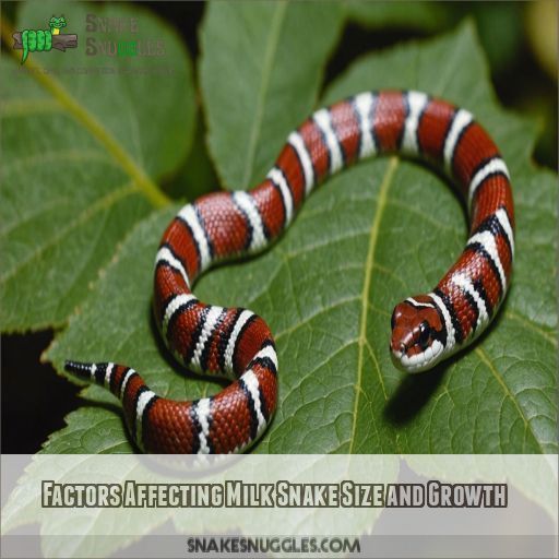 Factors Affecting Milk Snake Size and Growth