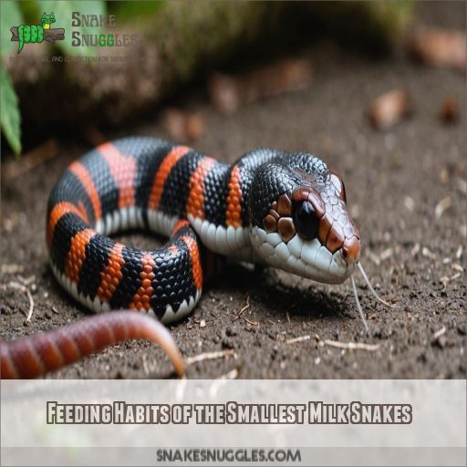 Feeding Habits of the Smallest Milk Snakes