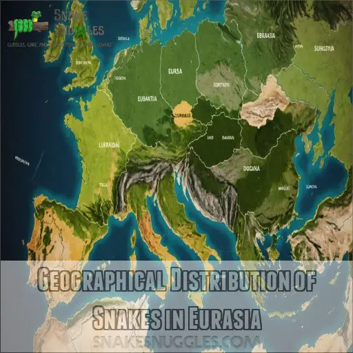 Geographical Distribution of Snakes in Eurasia